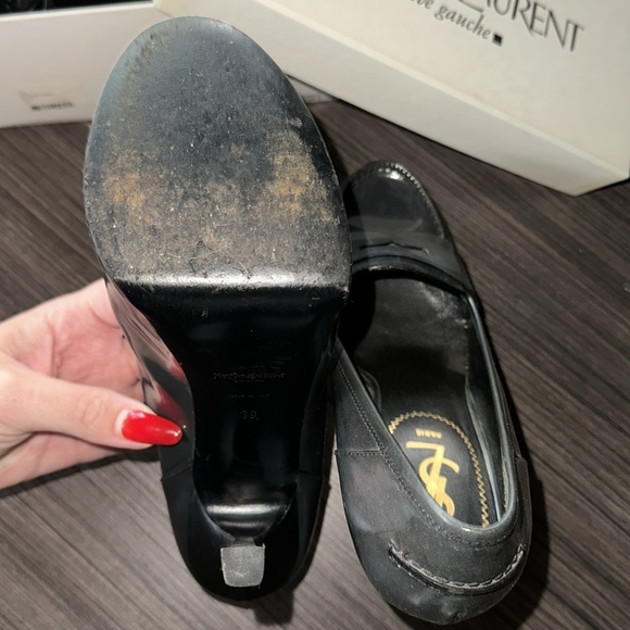 Yves Saint Laurent Tribtoo Platform Moccasin dark grey size 39 - Picture 7 of 12